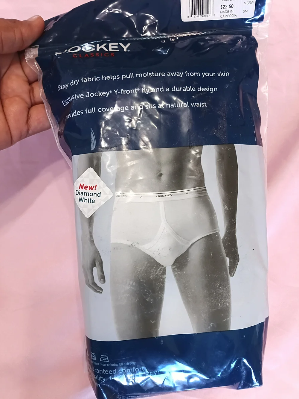 Jockey White Men's Briefs Packaged Brings 2 Briefs Sz. 66 Big Men